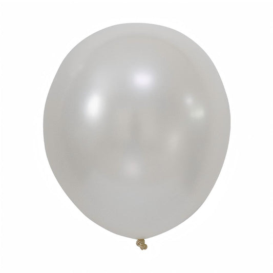 Metallic White EZ Balloon Package (22 EZ Balloons/pkg)