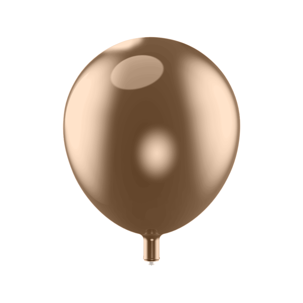 Chrome Champagne Gold Totali EZ Balloon Package