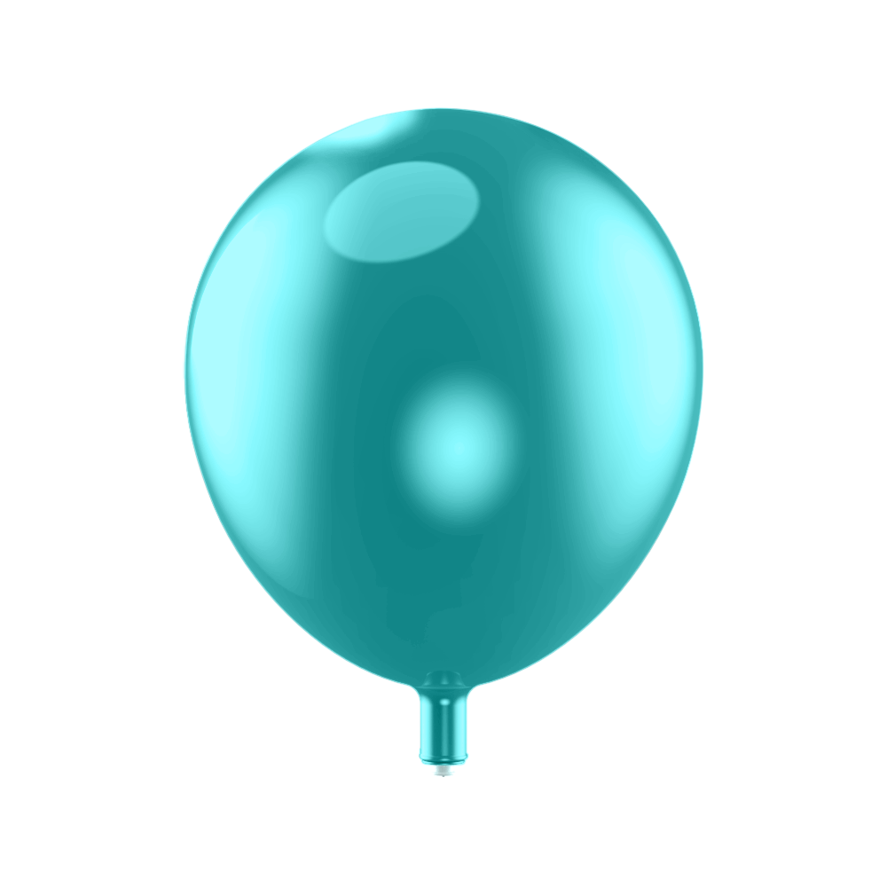 Metallic Lake Blue EZ Balloon Package